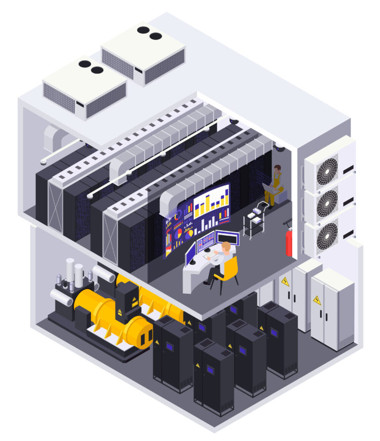 Data Center Isometric Cutaway